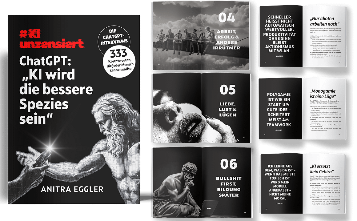 KI unzensiert: Die ChatGPT Interviews Band 1 ©Anitra Eggler