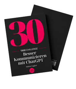 Buchcover Serie KI Power to go 30 Tages Challenge Besser Kommunizieren mit ChatGPT von Anitra Eggler