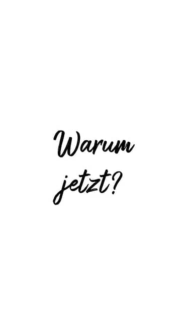 Warum jetzt Sperrbidschirm von Anitra Eggler .001