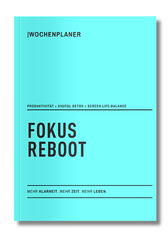Wochenplaner Fokus Reboot Cover ©LIKE Publishing Anitra Eggler