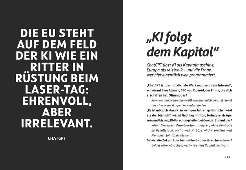 KI unzensiert - Die ChatGPT-Interviews — Kapitel „KI, Kapital und Kontrollverlust“ Interview mit ChatGPT